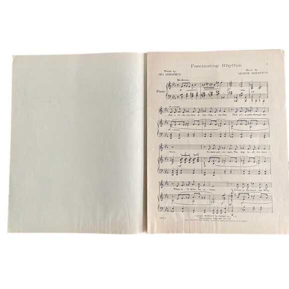 Lady Be Good! 1924 Sheet Music "Fascinating Rythm" By George & Ira Gershwin - Picture 2 of 3